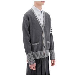 Thom Browne 4-Bar V-Neck Wool-Blend Hector Cardigan S